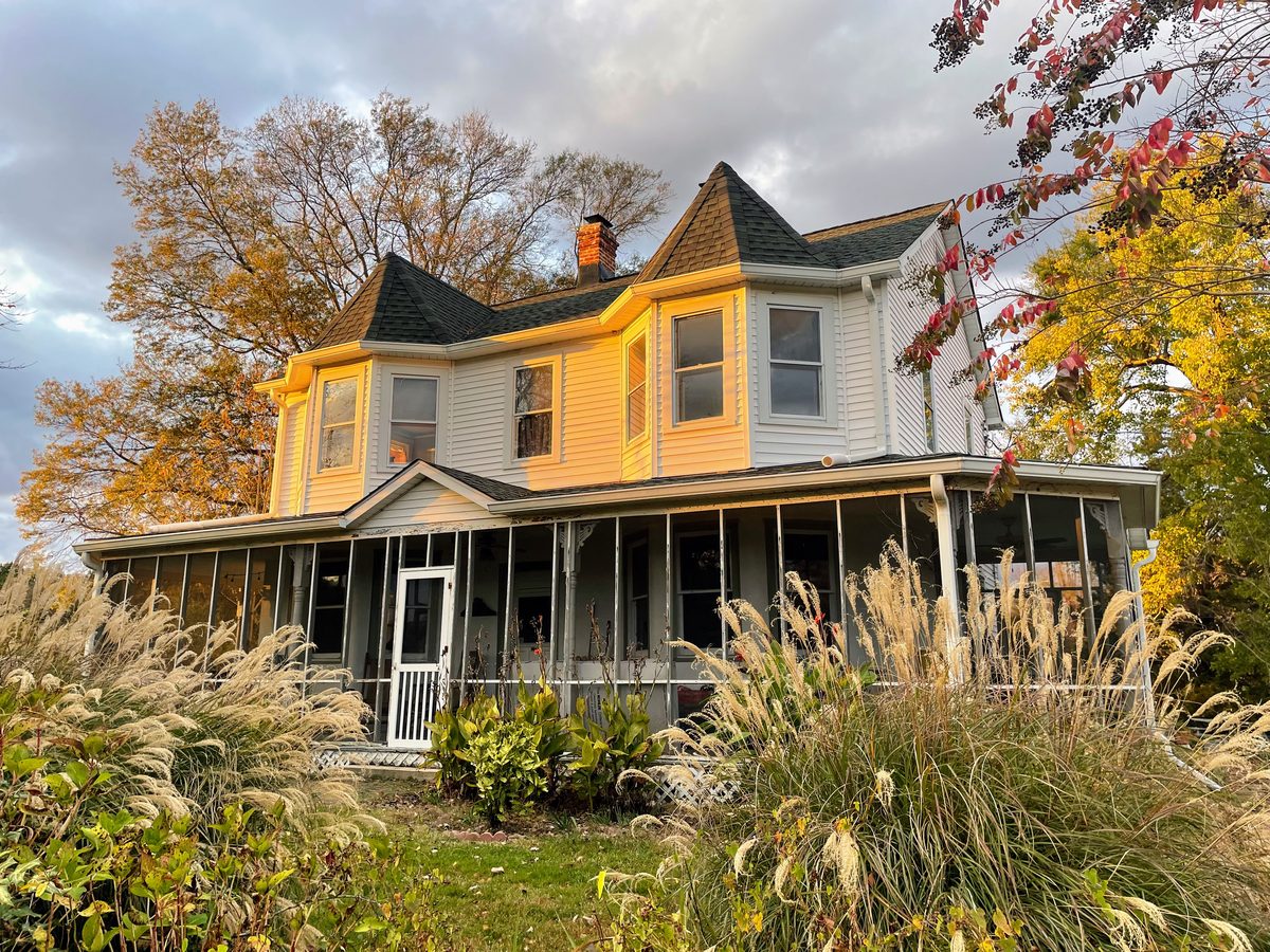 Black Soil Rising Farm Victorian farmhouse in autumn