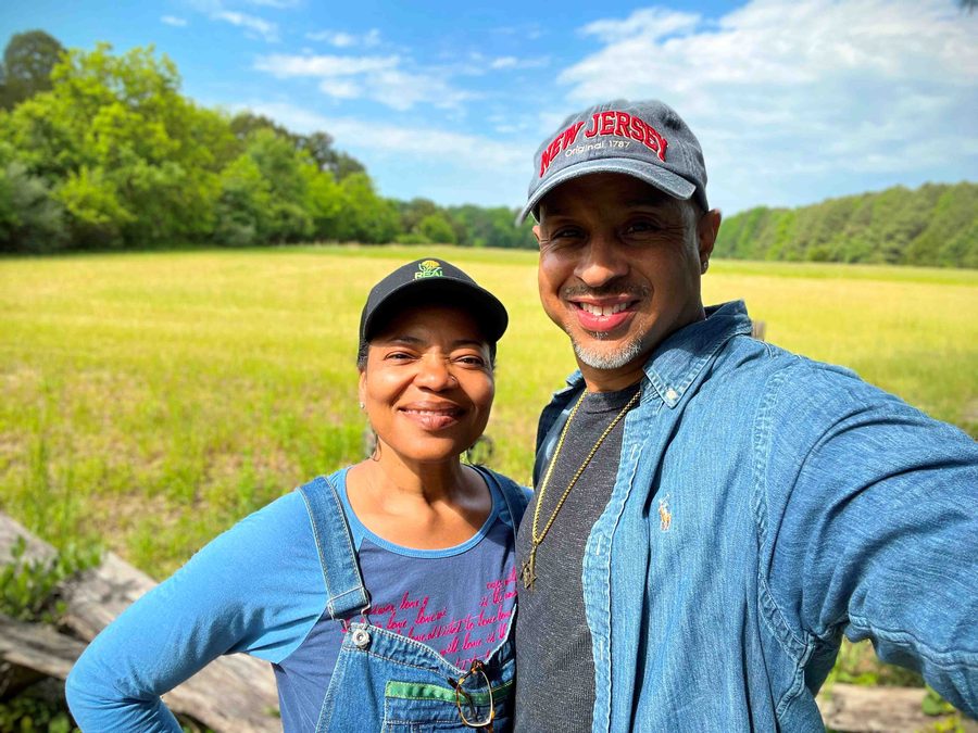 Retreat participants enjoying the farm